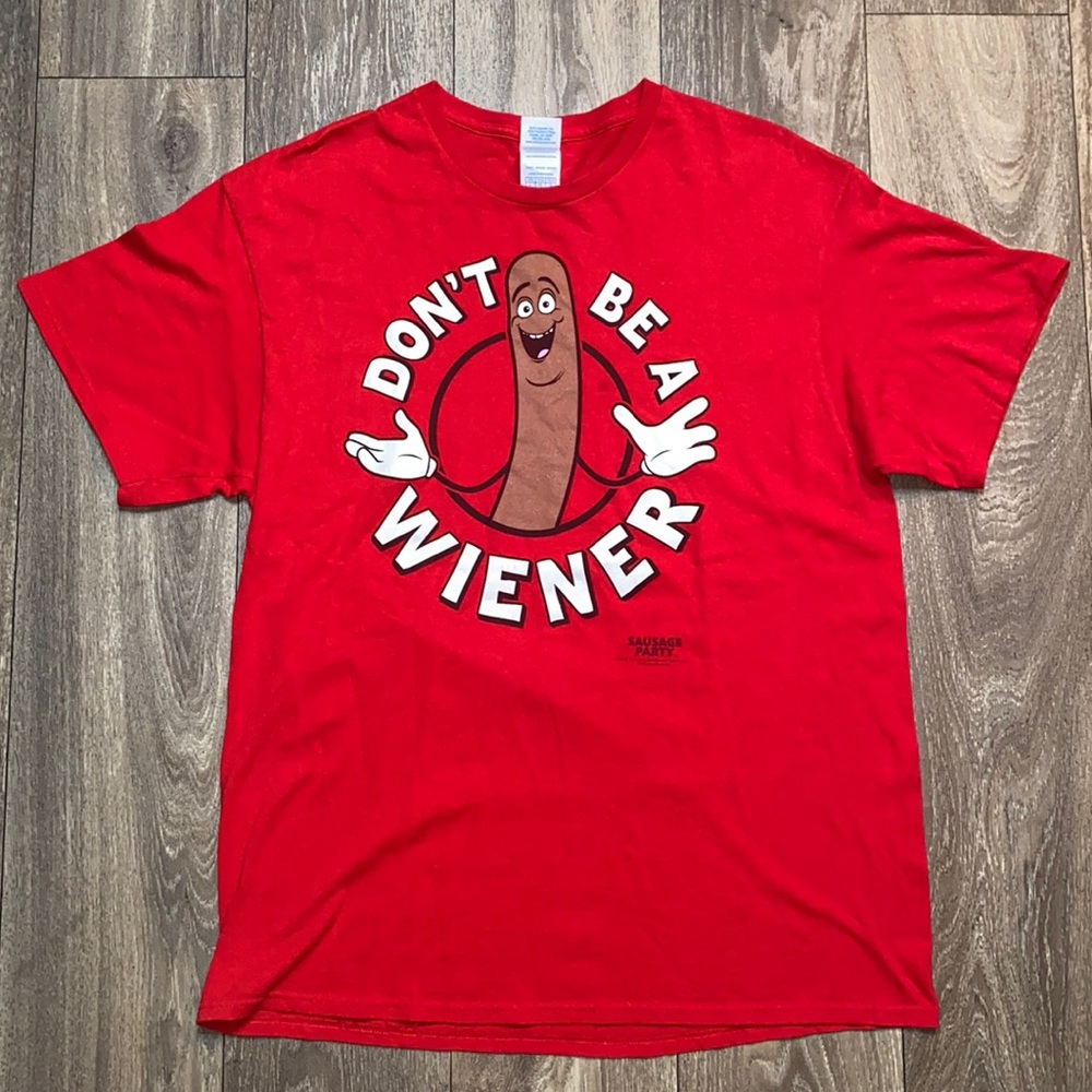Sausage Party short sleeve tee.